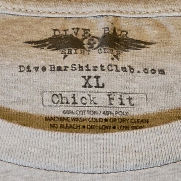 Dive Bar t-shirt, grey, size XL - Picture 3 of 3